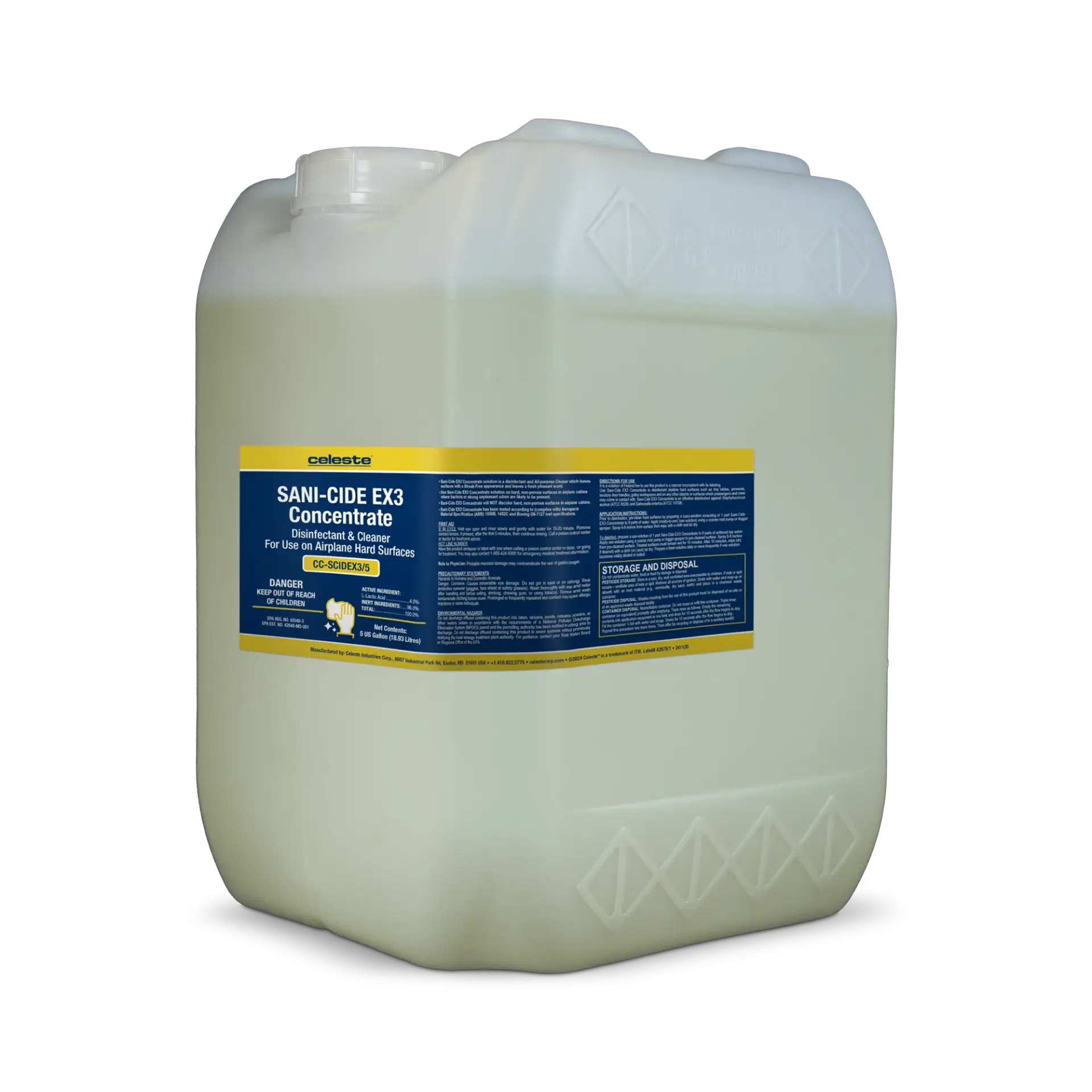 Sani-Cide EX3 - Celeste Industries Corporation